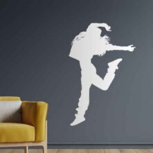 Hiphop danseres muursticker