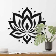 Mandala lotusbloem muursticker