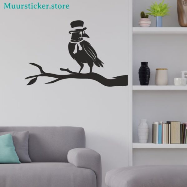 Muursticker kraai