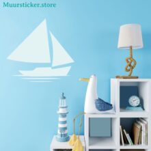 Muursticker zeilschip