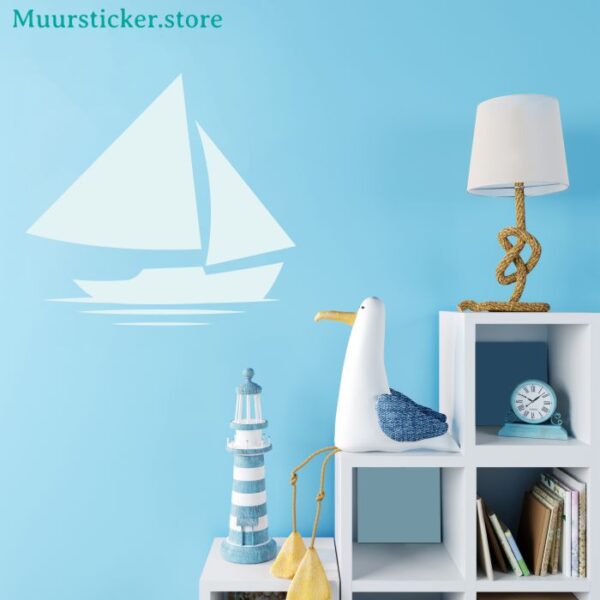 Muursticker zeilschip