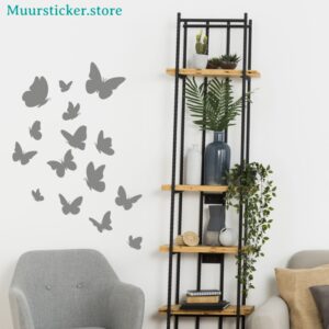 Muurstickers meerdere vlinders