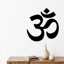 Om teken muursticker