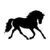 Paard muursticker
