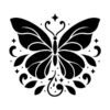 Vlinder met swirls - Afbeelding 2