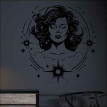 Weervrouw muursticker