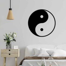 Ying yang teken muursticker